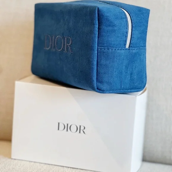 NWOT Dior Denim Cosmetic Bag - Picture 8 of 8